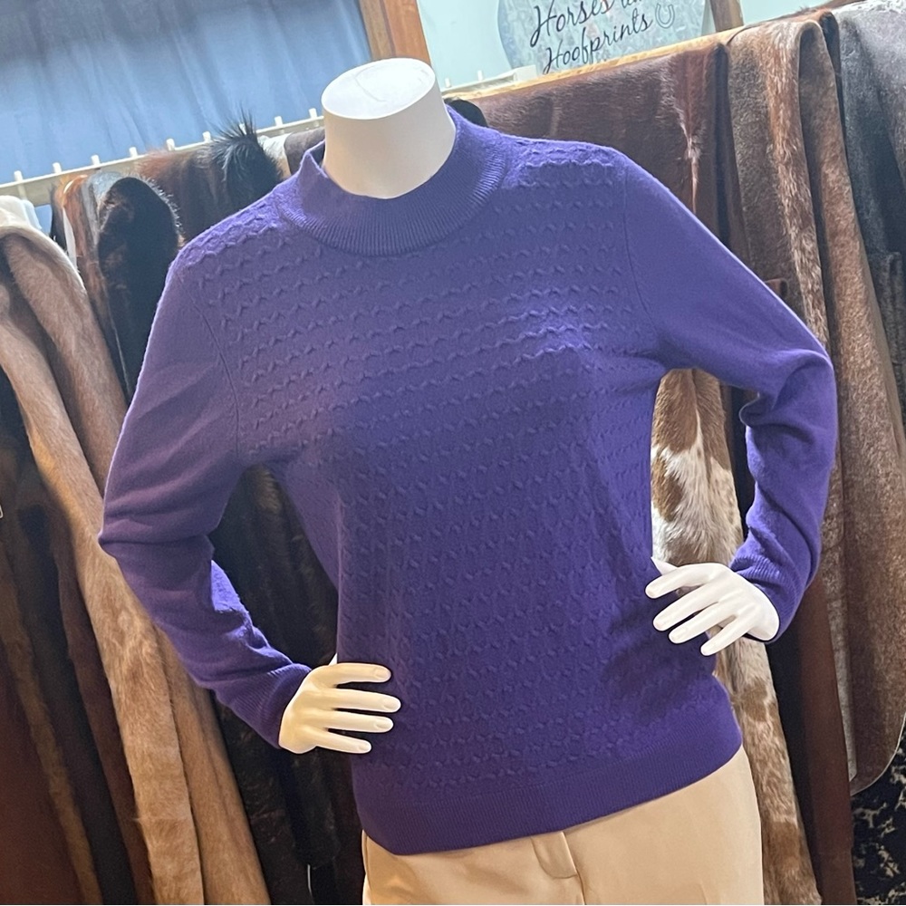 Allison Daley Purple Large Sweater